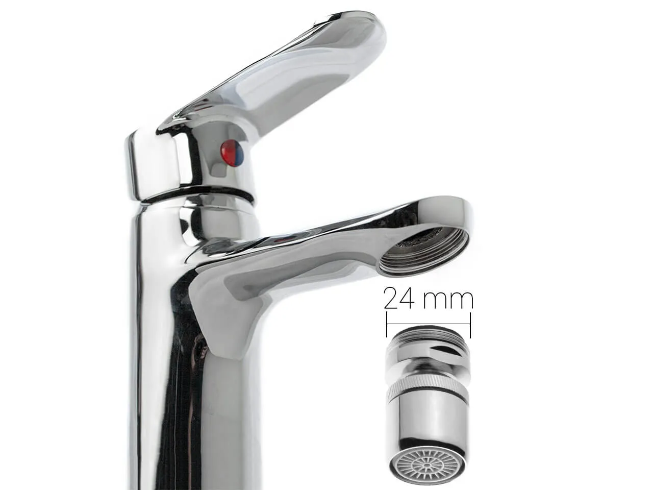 Tap aerator EcoVand PRO 4 l/min with swivel joint