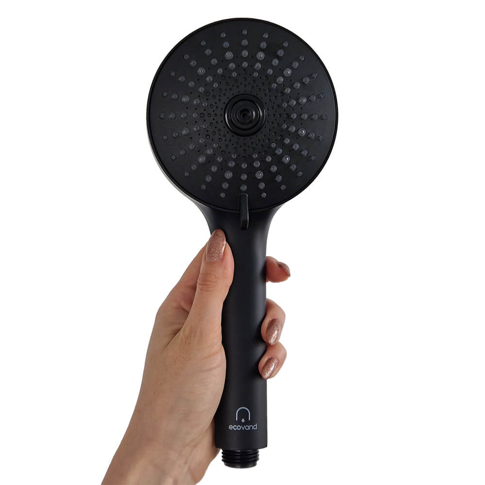 Shower head EcoVand Impact Black Matt 5.7 l/min -  